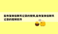 能恢复微信聊天记录的视频,能恢复微信聊天记录的视频软件