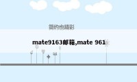 mate9163邮箱,mate 961