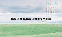 黑客点击书,黑客点击电子书下载