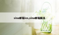 sina邮箱ios,sina邮箱解冻