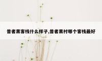 普者黑客栈什么样子,普者黑村哪个客栈最好