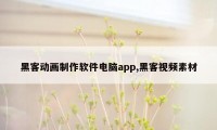 黑客动画制作软件电脑app,黑客视频素材