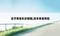 自学黑客的步骤图,简单黑客教程