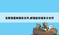 无限容量邮箱存文件,邮箱能存储多少文件