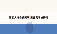 黑客大神会被抓不,黑客高手被开除