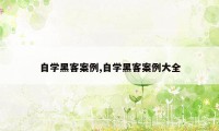 自学黑客案例,自学黑客案例大全