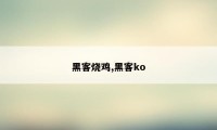 黑客烧鸡,黑客ko