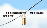 一个友善的黑客全集免费,一个友善的黑客全集免费观看
