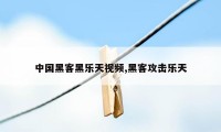 中国黑客黑乐天视频,黑客攻击乐天