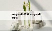 kongaudio破解,kongaudio教程