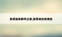 凯哥搞笑聊天记录,凯哥笑的表情包