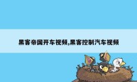 黑客帝国开车视频,黑客控制汽车视频