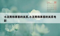 小丑男和黑客的关系,小丑男和黑客的关系电影