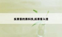 反黑客的黑科技,反黑客入侵