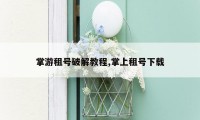 掌游租号破解教程,掌上租号下载