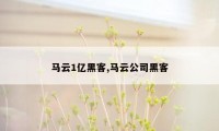 马云1亿黑客,马云公司黑客